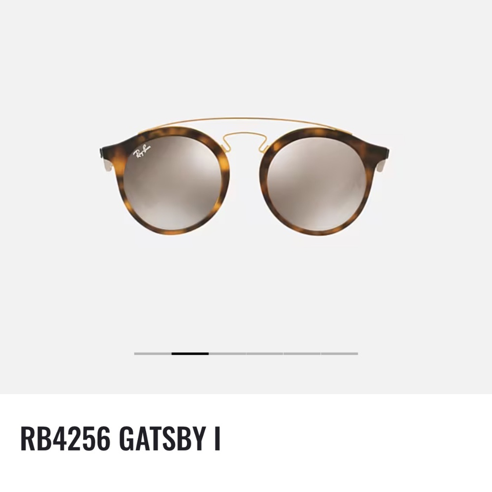 Ray-Ban Tortoise Brown Round Sunglasses with Gold Bridge - Picture 2 of 11